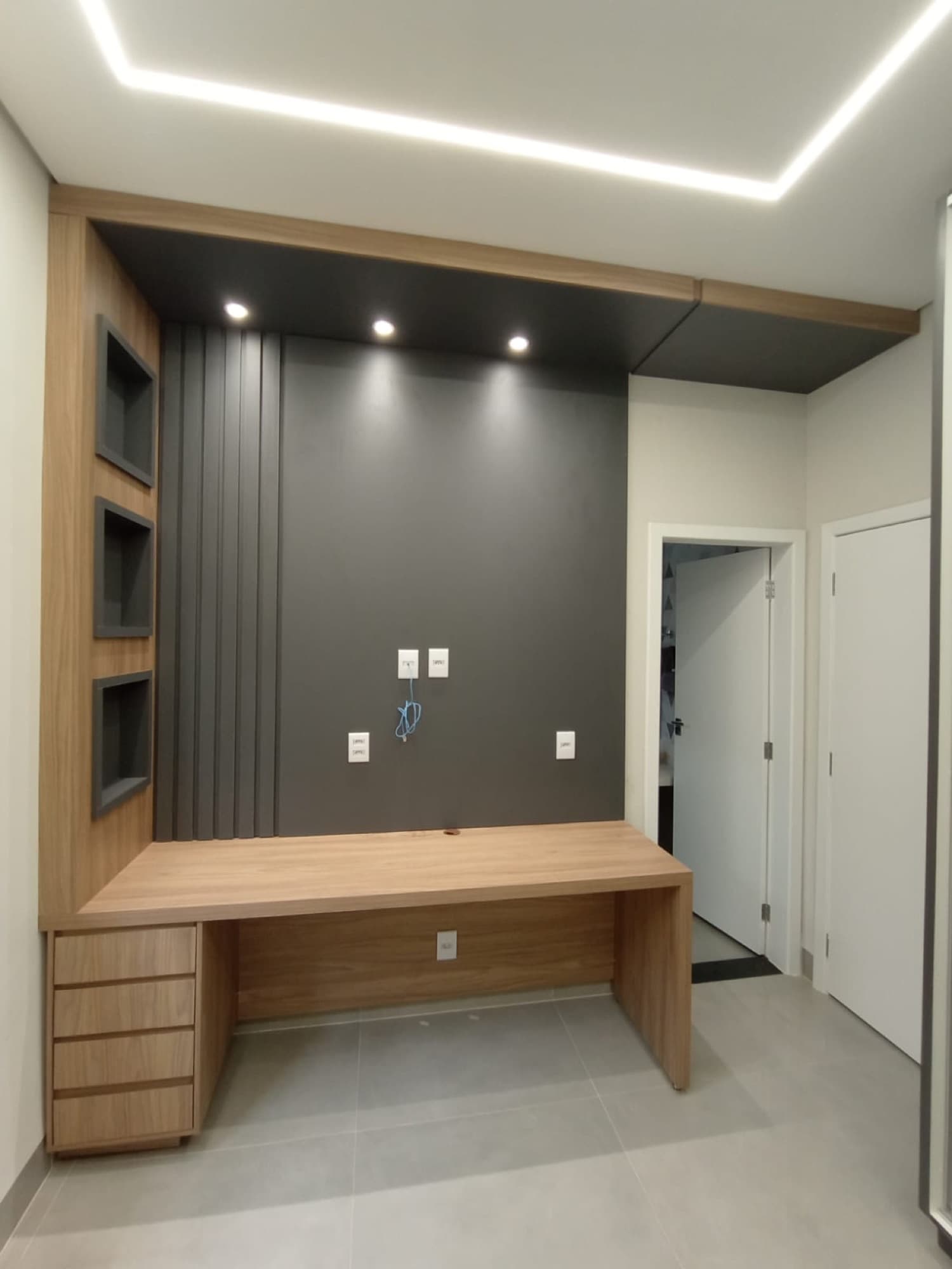Home Office planejado - projeto Sophia Móveis